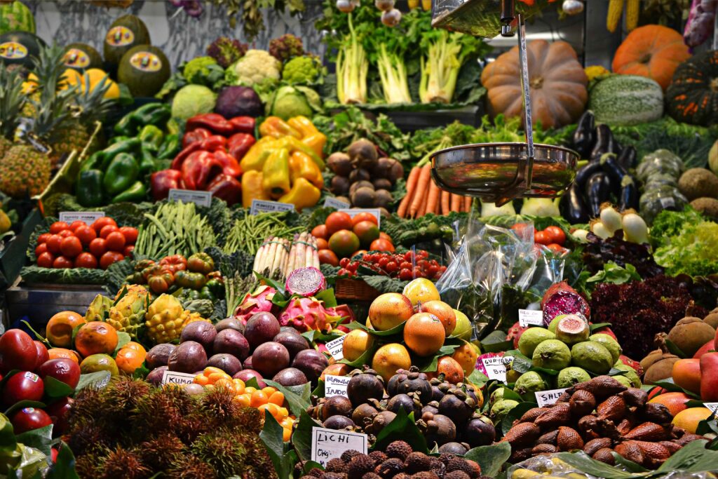 Fruit Market in Barcelona, Spain 