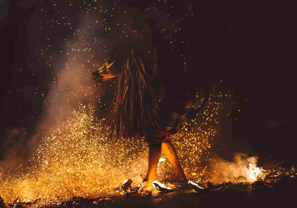 horse art fire in the burning man 