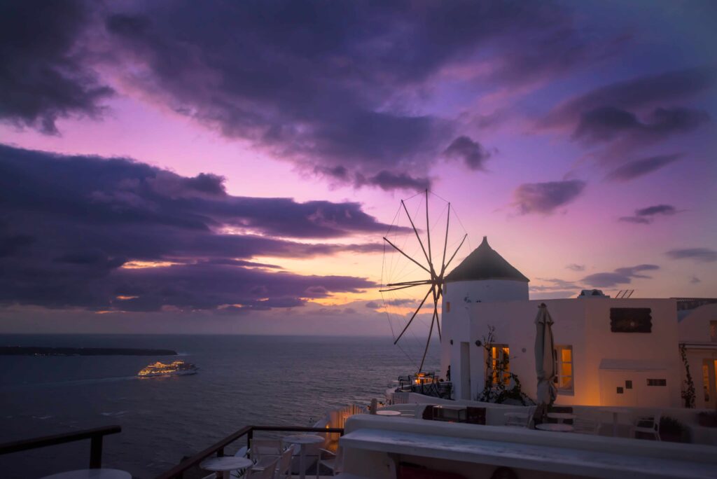 Sunrise in Santorini, Greece