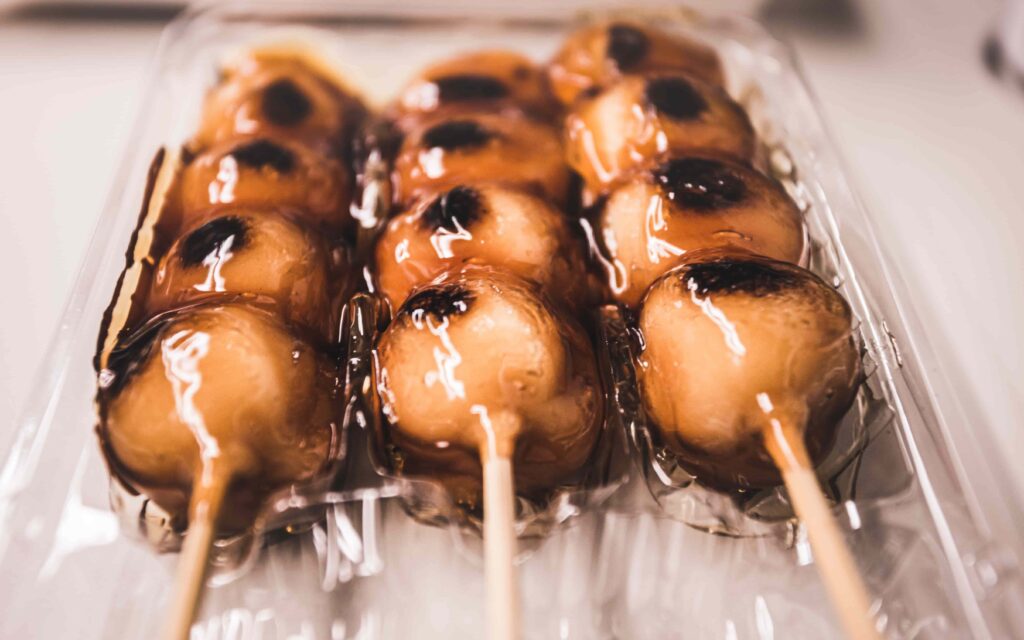 Street Food Skewers in japan