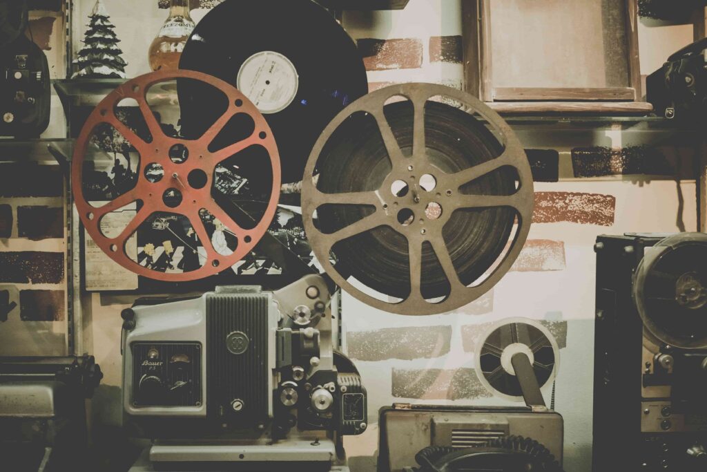 Old film hardware, the old way the get viral 