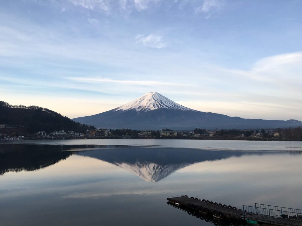 Mount Fuji lake view, Japan